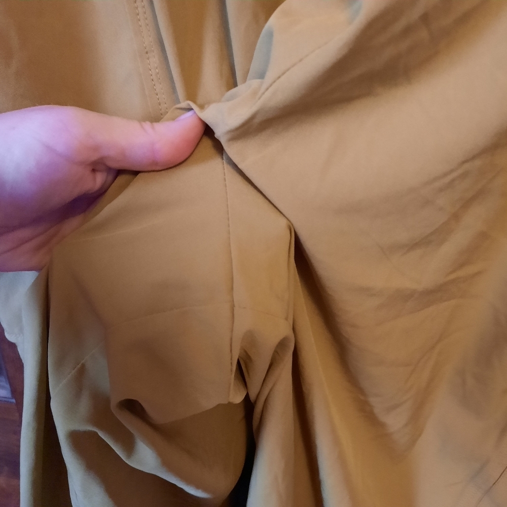 Fabletics Eleanor Cargo Track Pants Warm Olive High-rise Wide Leg Size 3X - Picture 9 of 15
